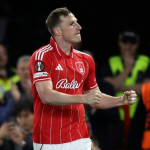 Wood punishes Digne blunder as Forest earn Europa semi-final lead against Villa